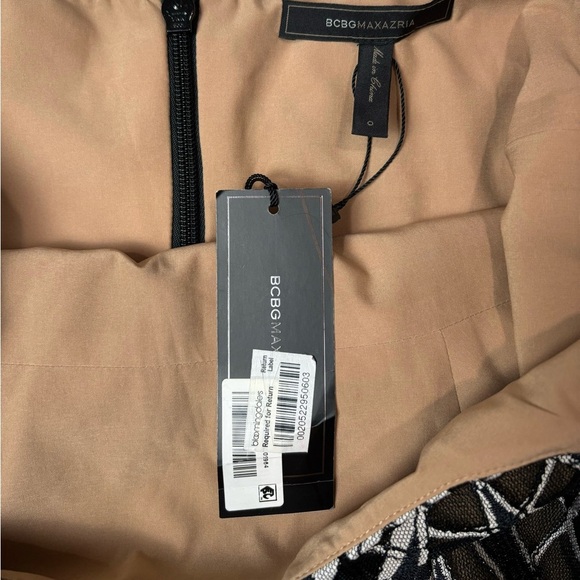 NWT BCBGMAXAZRIA Alese Floral Geometric Pattern Midi Dress - Picture 10 of 10